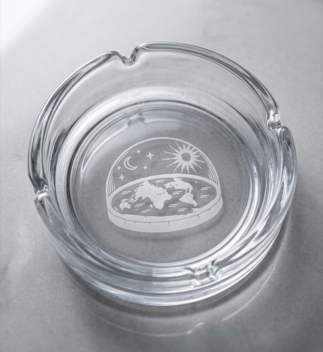 Flat Earth Dome Ashtray